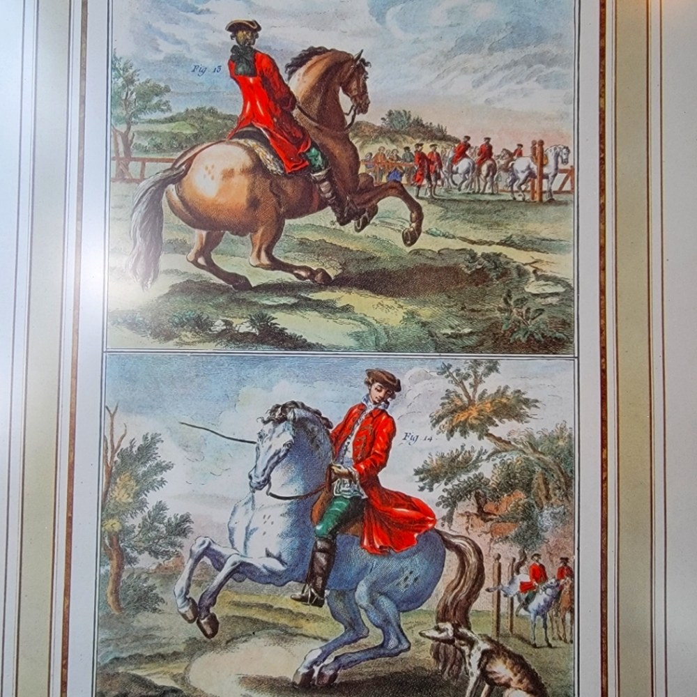 Robert Harguinie Manege Vintage Lithograph